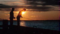 Fishing at Sunset